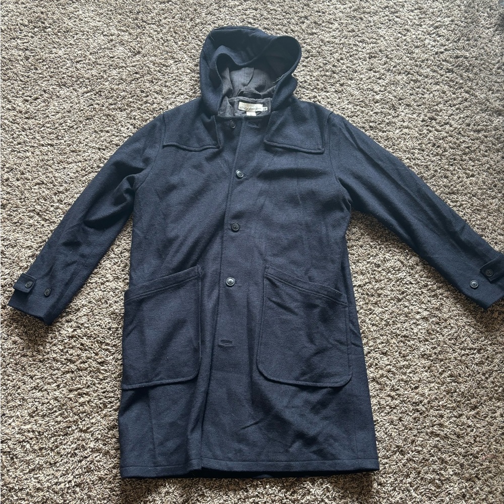 H&M LOGG Peacoat w/Hood extra long